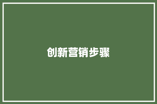 创新营销步骤，助力企业腾飞_基于推广方法计划书的详细介绍 散文范文