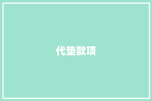 代垫款项